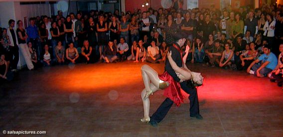 Salsa Party und Show in der Uni Mensa Kln (click to enlarge)